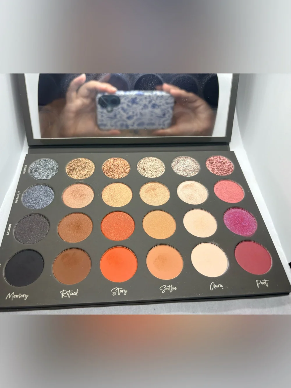 TATI BEAUTY Vol. 1 Eyeshadow Palette — Matte Black with Rose Gold Logo